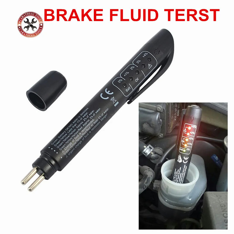 Novo melhor testador de fluido de freio do carro levou veículo auto ferramenta de teste automotivo fluido tester caneta testador de fluido de freio do carro em estoque