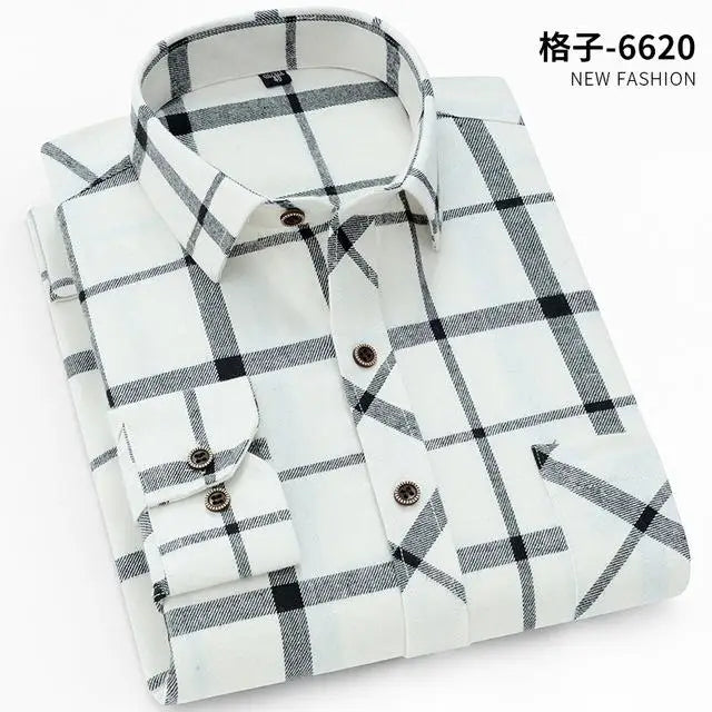 100% algodão camisa xadrez dos homens de flanela ajuste fino primavera outono masculino marca casual camisas de manga comprida macio confortável 4xl