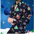 Camisa de Natal xadrez manga longa masculina, impressão 3D floco de neve, rua casual, lapela, roupa macia, design de moda, 6XL