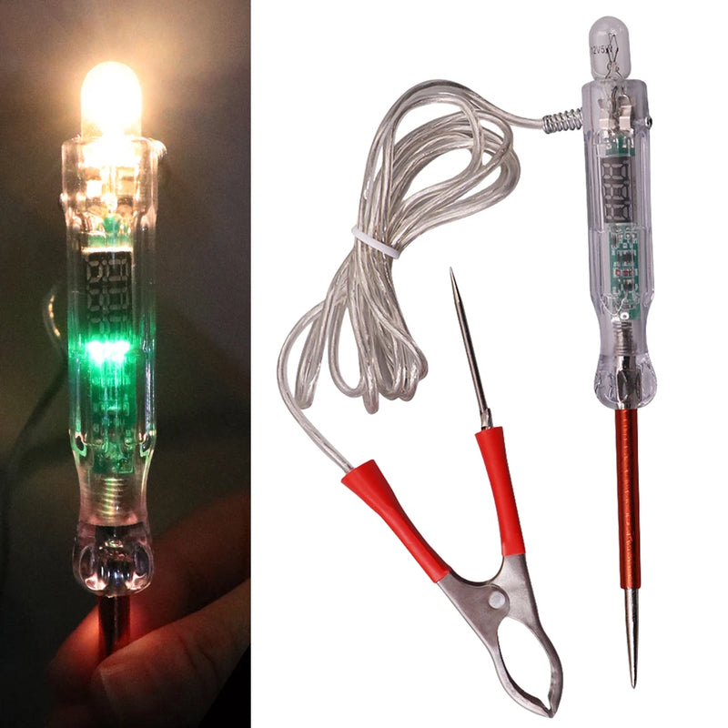 Circuito Automotivo Tester, Auto Light Probe Pen, Dual-Color LED Light, Caneta Teste Elétrico, Auto Circuito Repair Tools, 6V, 12V, 24V