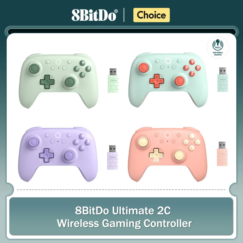 8BitDo-Ultimate 2C Wireless Gaming Controller, Steam Deck, janelas 10, 11, Raspberry Pi, Android, Gamepad Acessórios, PC, Novo