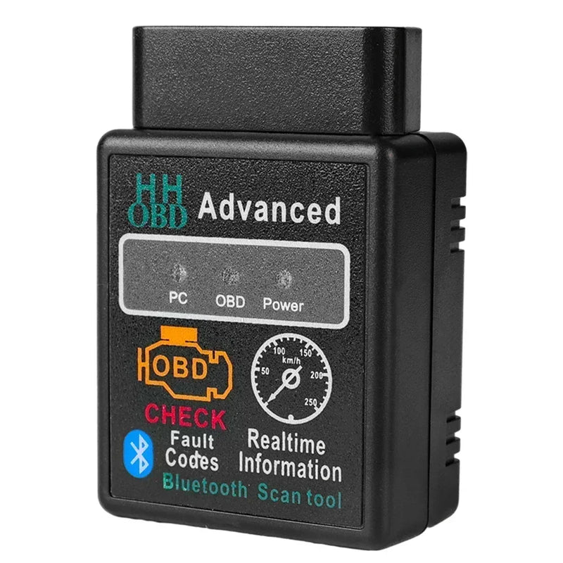 Scanner obd2 para carro, compatível com bluetooth elm327 v1.5, leitor de código obdii, ferramenta de diagnóstico, scanner para android, ios, windows