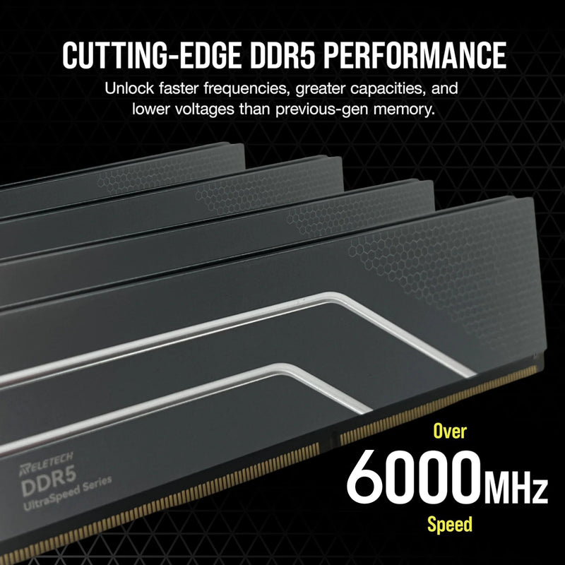 Ram ddr5 32gb (2x16gb) cl42 6000mhz, memória de computador para jogos diy de overclocking, compatível com intel xmp e amd expo, ram por micron