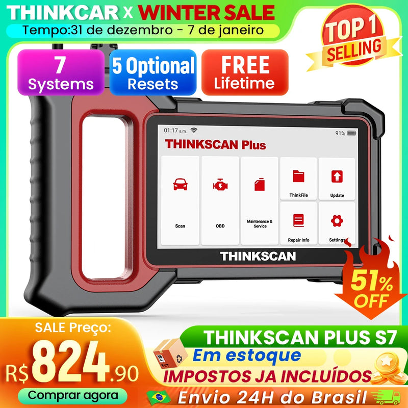 Thinkcar thinkscan S7 S6 S4 obd2 scanner ferramentas de diagnóstico do carro obd scanner automotivo ferramenta de diagnóstico automático leitor de código 28 redefinições