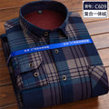 2025 outono inverno masculino manga longa camisa xadrez grosso quente casual camisas macias moda bussiness topos roupas tamanho grande 4xl