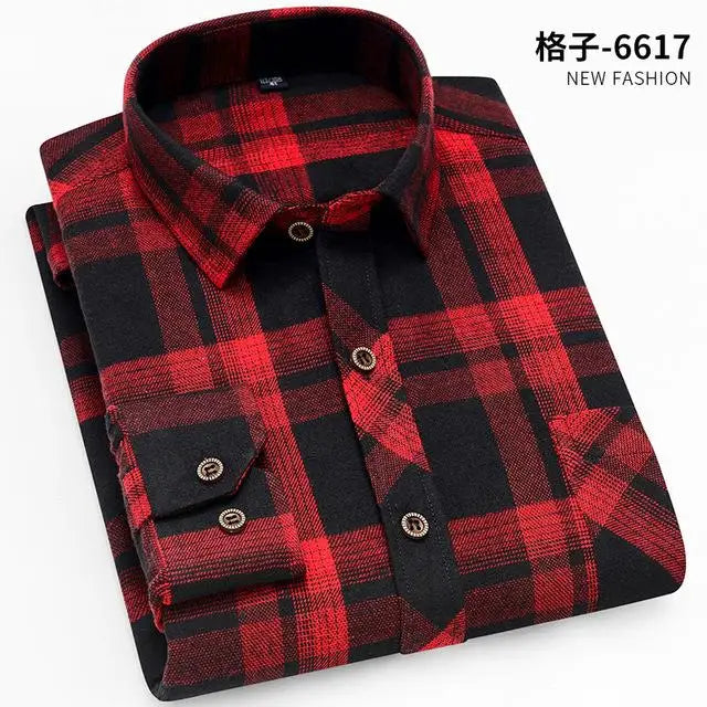 100% algodão camisa xadrez dos homens de flanela ajuste fino primavera outono masculino marca casual camisas de manga comprida macio confortável 4xl