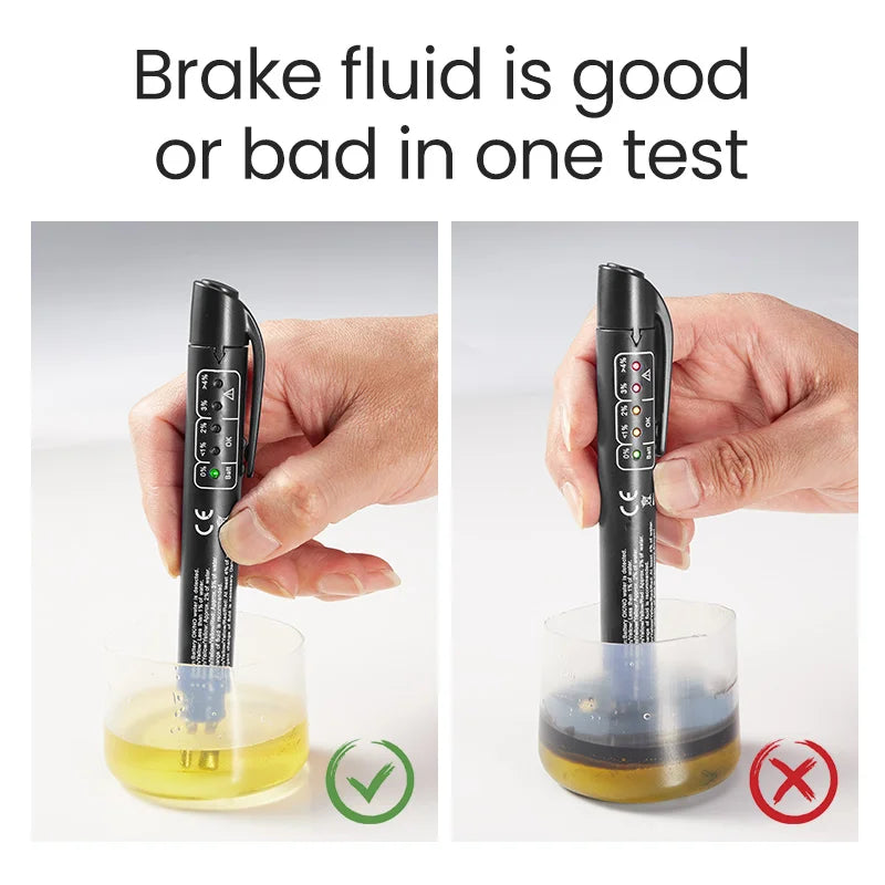 Car Brake Fluid Tester Pen, Ferramentas de inspeção precisas, Handy automotivo para carro e motocicleta