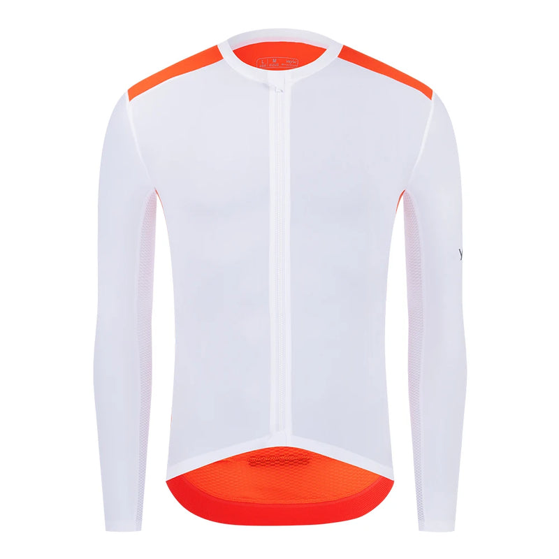 Ykywbike 2025 camisa de ciclismo da equipe profissional dos homens manga longa leve camisa da bicicleta estrada camisa ciclismo maillot spf 50