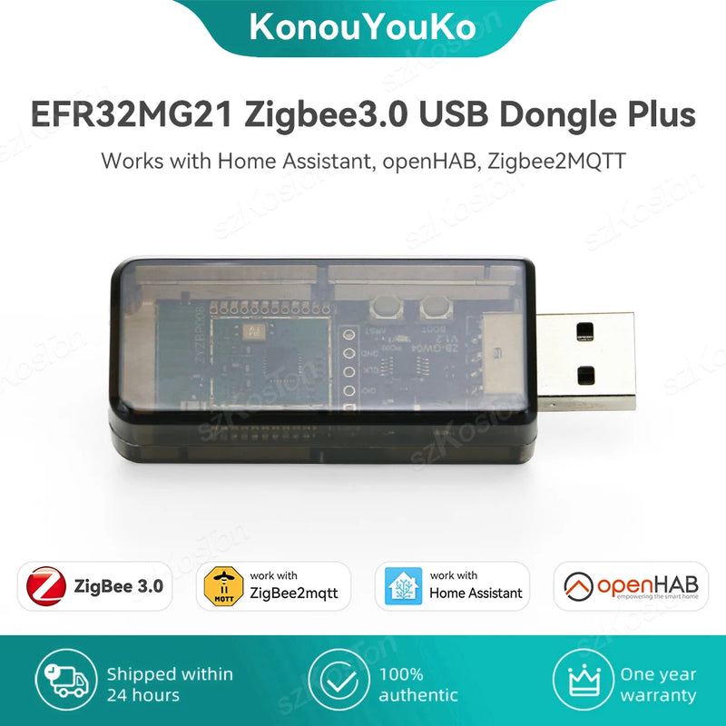 Efr32mg21 zigbee 3.0 usb dongle mais universal open source zigbee gateway funciona com assistente em casa openhab zigbee2mqtt zha ncp