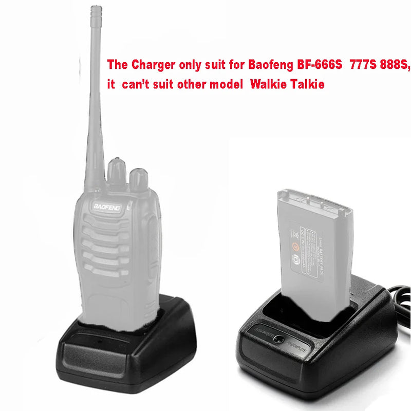 Carregador de mesa especial original ue/eua/usb para baofeng BF-888S BF-777S BF-666S rádio em dois sentidos walkie talkie carregador usb