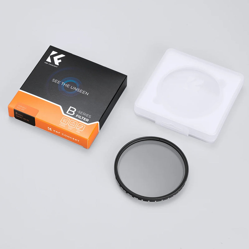 K & F Concept DSLR Camera Lens Filter, ND2-ND400, filtro ND variável, ajustável, densidade neutra, 37mm, 43mm, 49mm, 52mm, 55mm, 58mm, 67 milímetros, 77 milímetros, 82 milímetros