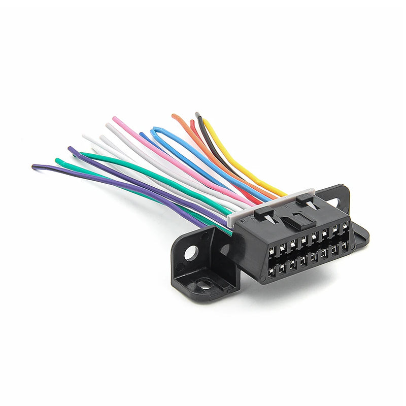 Ferramenta de Diagnóstico Automotivo Feminino, OBD 2 Conector, DIY Cabo de Extensão para VW, Toyota, Honda, J1962, 16Pin, 10cm, DIY