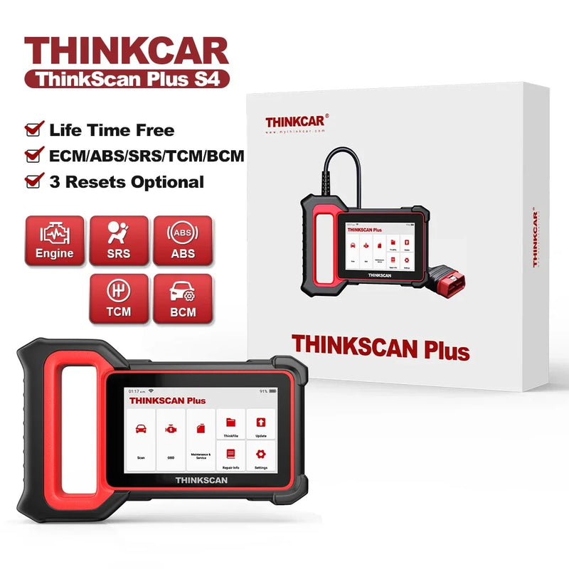 Thinkcar thinkscan S7 S6 S4 obd2 scanner ferramentas de diagnóstico do carro obd scanner automotivo ferramenta de diagnóstico automático leitor de código 28 redefinições