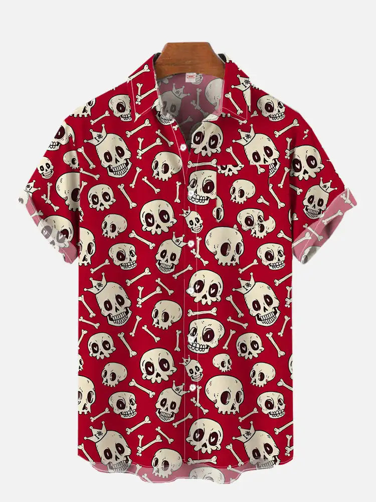 Camisa estampada em desenho 3D masculina, camisa havaiana, blusas de praia, manga curta, lapela vocacional, moda menino, fofo, 2024