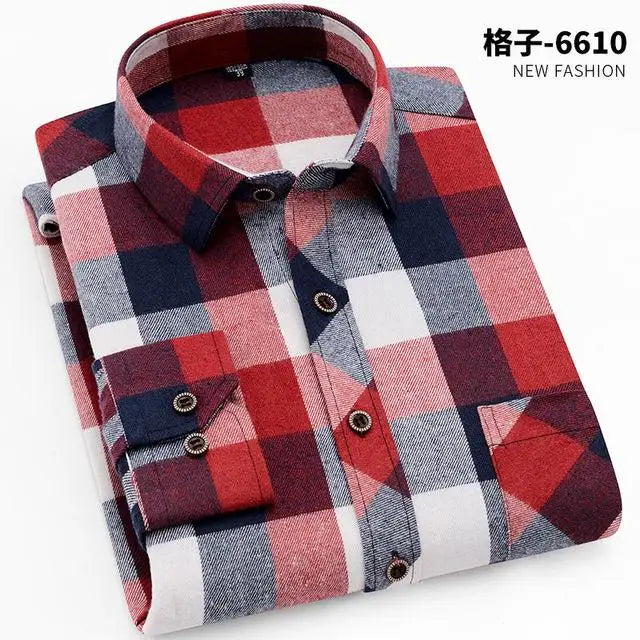 100% algodão camisa xadrez dos homens de flanela ajuste fino primavera outono masculino marca casual camisas de manga comprida macio confortável 4xl