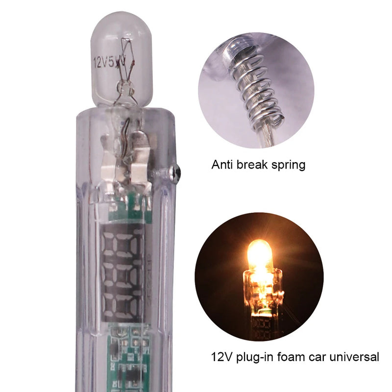 Circuito Automotivo Tester, Auto Light Probe Pen, Dual-Color LED Light, Caneta Teste Elétrico, Auto Circuito Repair Tools, 6V, 12V, 24V