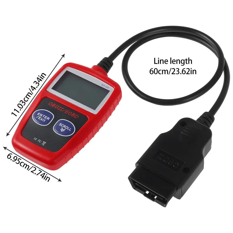 Instrumento De Diagnóstico De Falha De Carro Limpar Códigos De Falha Ferramentas De Digitalização De Diagnóstico, Versão Universal, Obd2, 1 Pc