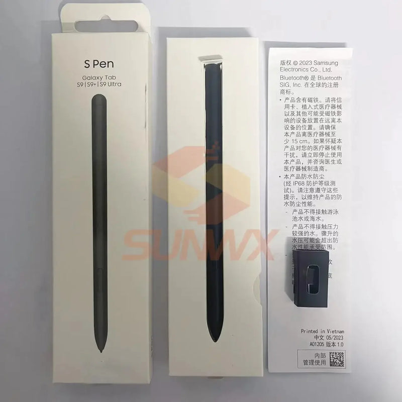 Electromagnética S Pen Stylus para Samsung Galaxy, Conexão Bluetooth, Adequado para Tab S9, S9 Ultra, SM-X710, X810, X910, Original