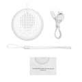 Máquina de som de ruído branco para bebê, Sons calmantes de sono portáteis, Volume ajustável, Bateria recarregável embutida, USB, 10 calmante