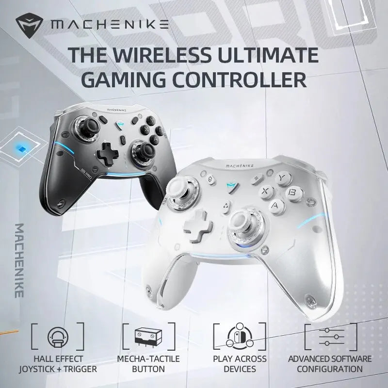 Controlador De Jogos Sem Fio Gamepad Machenike G5 Pro Elite Hall Gatilho Joystick Botões Mecha-Táteis Para Switch PC Android IOS