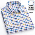 100% algodão oxford masculino listrado camisas xadrez masculino negócios casual de alta qualidade camisa de manga longa para homens camisa de botão S-6XL 7xl