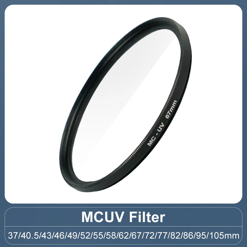 MC UV Filtro Lente Protetor, Fuji Sony, Canon, 37mm, 40,5mm, 43mm, 46mm, 49mm, 52mm, 55mm, 58mm, 62mm, 67 milímetros, 72 milímetros, 77, 82, 86, 95, 105