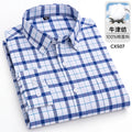 100% algodão oxford masculino listrado camisas xadrez masculino negócios casual de alta qualidade camisa de manga longa para homens camisa de botão S-6XL 7xl