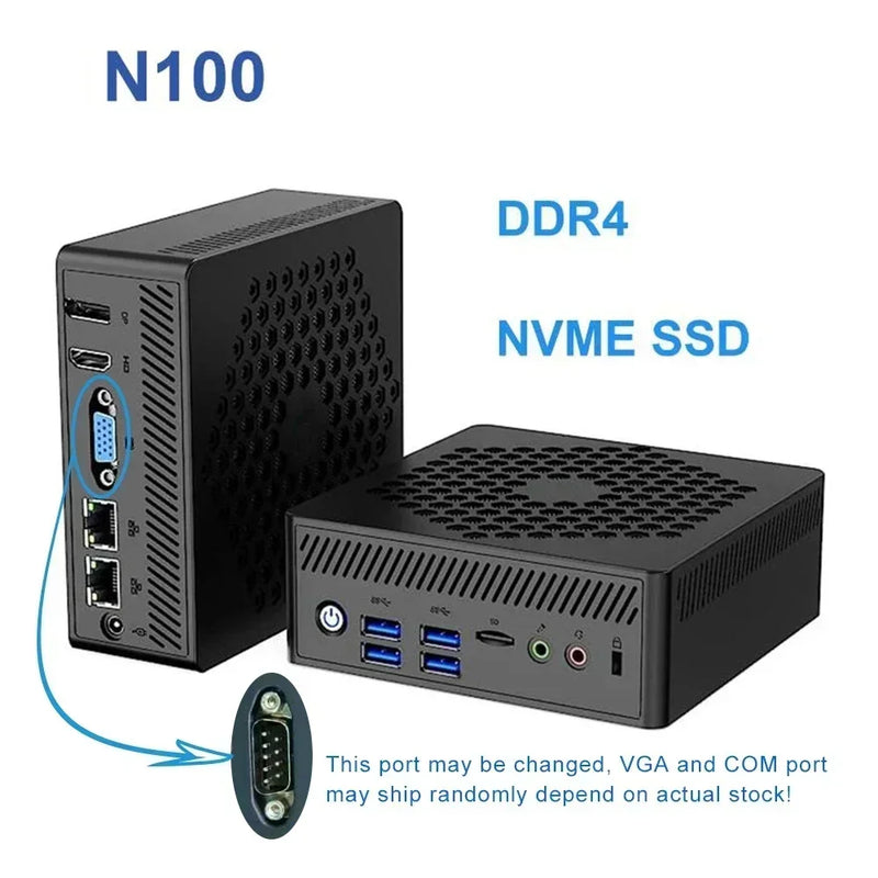 SZBOX AC8-N fanless mini pc n100 Intel Alder Lake N100 N200 Windows11 Pro DDR4 3200Mhz NVMe SSD WiFi 6 BT5.2 computador para jogos diy